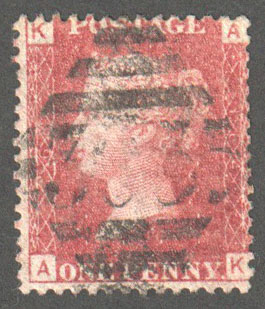 Great Britain Scott 33 Used Plate 164 - AK - Click Image to Close